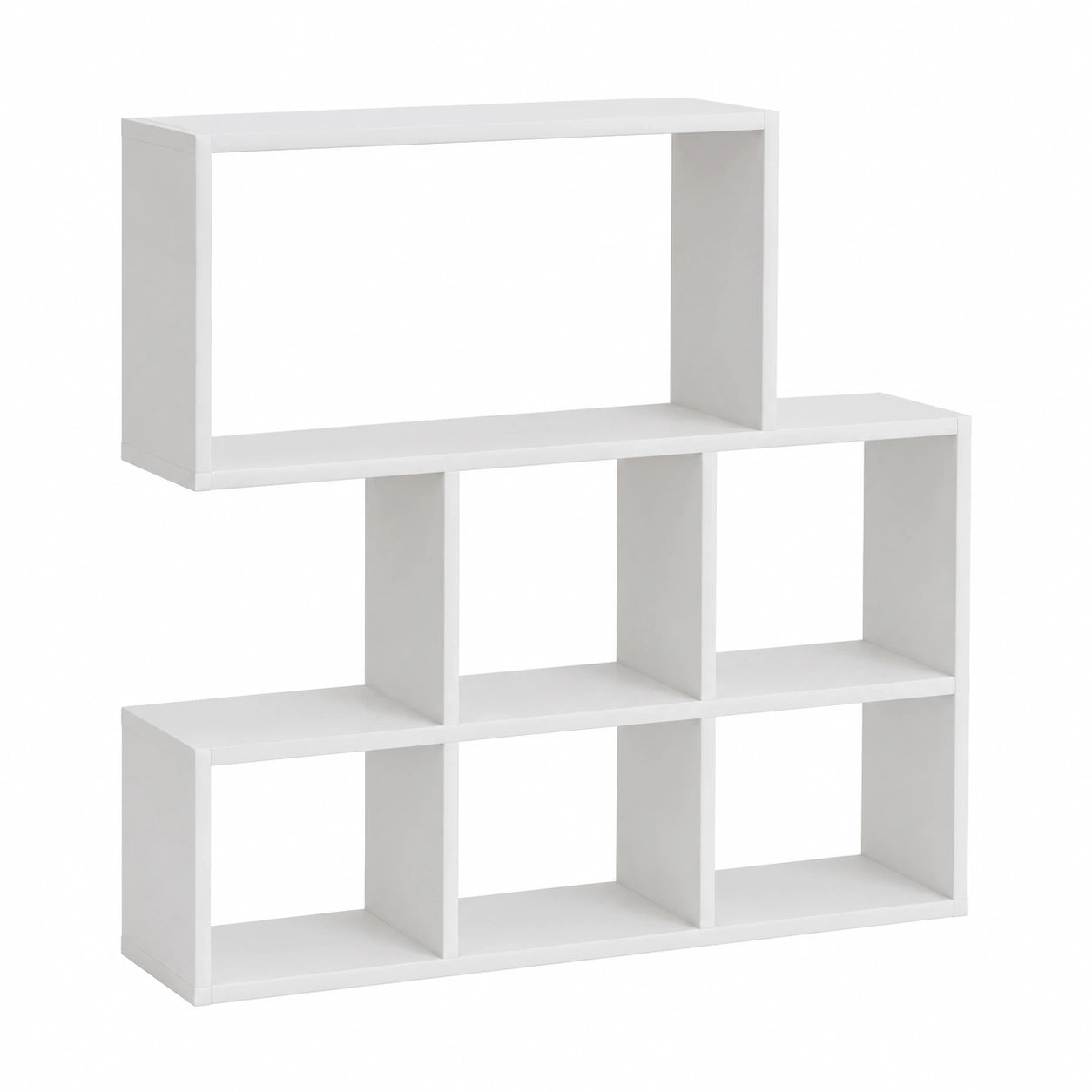 Scaffale Libreria Moderna Bifacciale in Legno per Ufficio e Casa