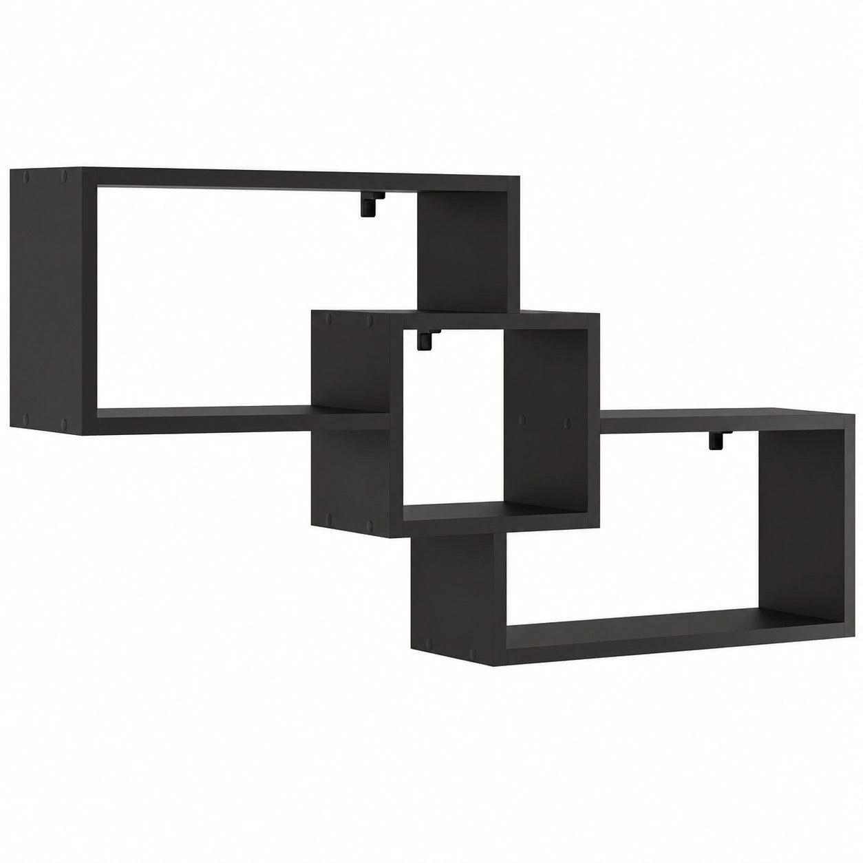 Mensola a muro moderna 3 livelli, 158x53x18 cm, design nordico per interni
