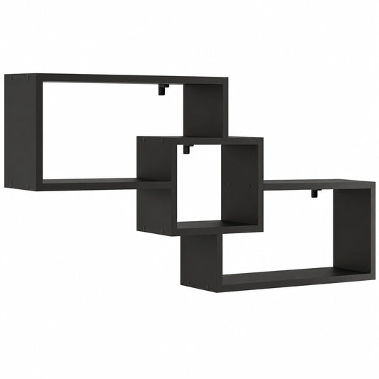 Mensola a muro moderna 3 livelli, 158x53x18 cm, design nordico per interni