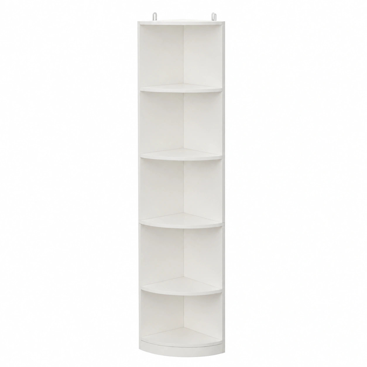 Scaffale YITAHOME a 5 Ripiani in Legno, Libreria Moderna Salvaspazio con Vani Aperti per Casa e Ufficio, Bianco 180 cm
