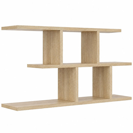 Mensola da Parete Moderna in Rovere Sonoma con 2 Ripiani, 100x45x18 cm, Design Scandinavo per Casa e Ufficio